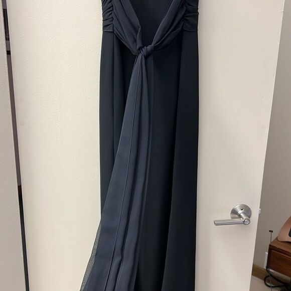 Vera Wang Vintage Black Tie Dress - Picture 3 of 8